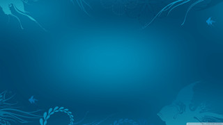 Blue background blue flower leaves - gradient light blue free wallpaper