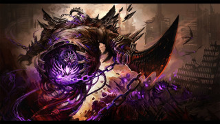Demonic creature purple black hair - a demonic creature free wallpaper