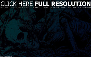 Black blue skull poster design - eric peterson free wallpaper