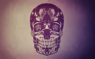 Skull triangle forehead eyes closed - dan hillier free wallpaper