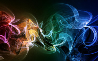 Colorful smoke swirls dark background 2 - the dark background free wallpaper for desktop