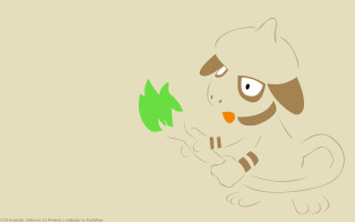 Cartoon dog green plant sad - a sad expression free wallpaper