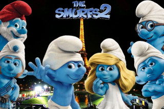 Smurfs 2 movie poster eiffel - the eiffel tower free wallpaper