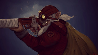 Man gun bag facepainted redjacket - a face free wallpaper