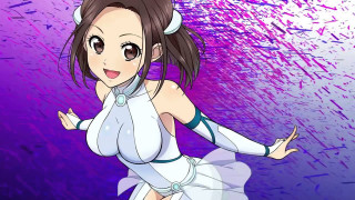 Woman white dress purple background - purple background free wallpaper