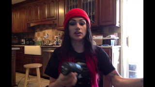 Woman red hat camera kitchen - evaline ness free wallpaper