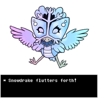 Cartoon character bird chest snowflake - free gaming wallpaper for tablet