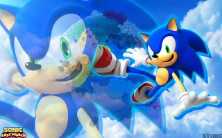 Sonic fight sky together hedgehogs - sonic free wallpaper