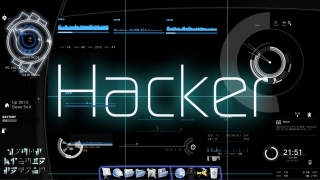 Computer screen hackr clock sound - a computer screen free wallpaper for desktop