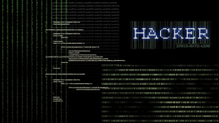 Hacker computer screen dark background - a text free wallpaper
