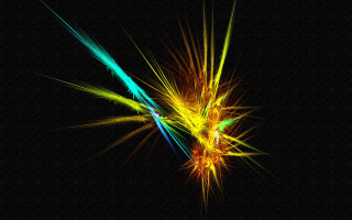 Colorful energy fireworks glowing sky - a colorful object free wallpaper