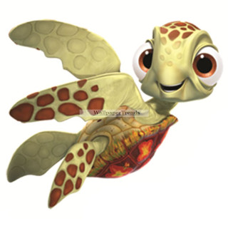 Cartoon turtle big eyes smile - its face free wallpaper for tablet