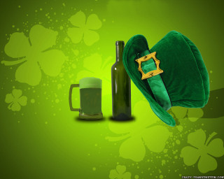 Green hat beer shamrocks charlesmcauley - charles mcauley free wallpaper
