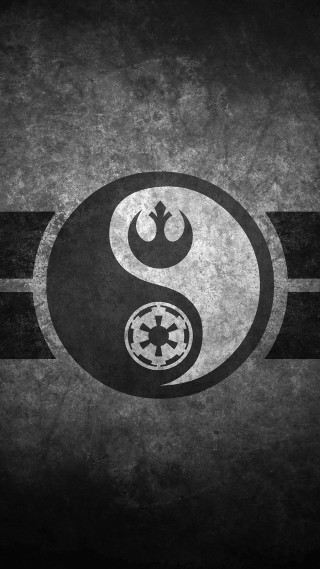 Star wars symbol black background 4 - war free wallpaper for mobile
