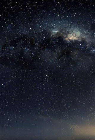 Night sky stars clouds person - andrew law free wallpaper for mobile