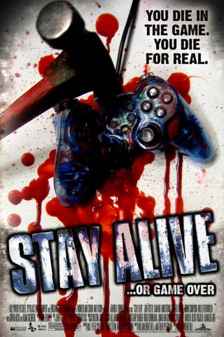 Bloody controller knife stay alive - shock art free wallpaper for mobile