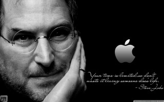 Man glasses quote apple logo - visionary free wallpaper
