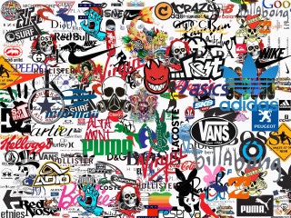 Stickers white background black and - maximalism free wallpaper for desktop