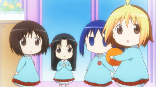 Anime girls mirror back view - a mirror free wallpaper