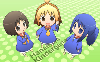 Three anime girls blue dresses - blue dress free wallpaper