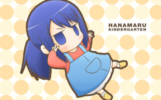 Cartoon character blue hair blue - kawaii free wallpaper