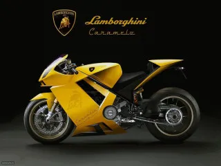 Yellow motorcycle dark room lamb - digital free wallpaper for desktop