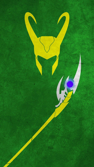 Green yellow sword demon stylized - image free wallpaper for mobile