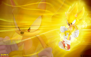 Sonic hedgehog air yellow red - anton graff free wallpaper
