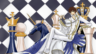 Man sitting chess board horse - a crown free wallpaper