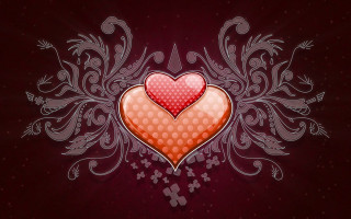 Heart cross floral design side - a cross free wallpaper