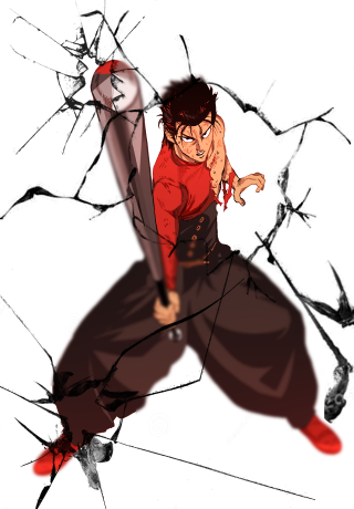 Man sword broken glass red - ufotable free wallpaper for mobile