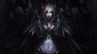 Woman demon costume hood hands - dark fantasy art free wallpaper