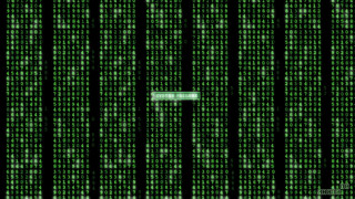 Green sign numbers black background - cybernetic free wallpaper