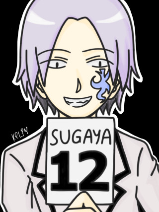 Drawing person sign sugaya 12 - sticker free wallpaper