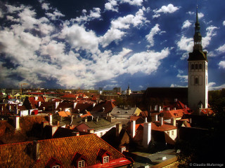 City church steeple cloudy sky - boleslaw cybi free wallpaper for desktop