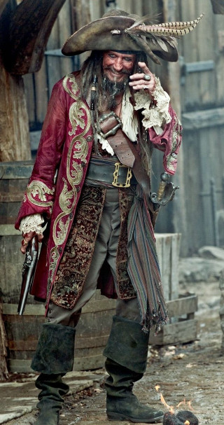 Pirate man smoking gun bird - movie still free wallpaper for mobile