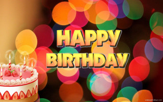 Birthday cake candle bokeh pastel - a birthday cake free wallpaper