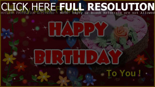 Happy birthday card heart cake - the word happy birthday free wallpaper