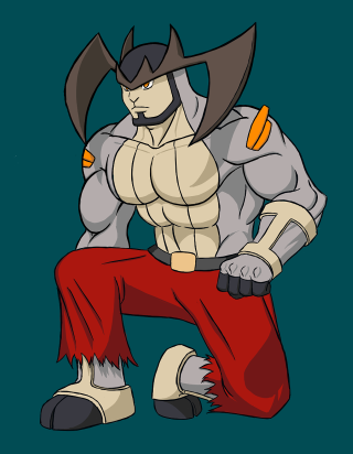 Cartoon character hammer red pants - his chest free wallpaper for mobile