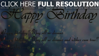 Birthday card happy message blurry - a birthday card free wallpaper