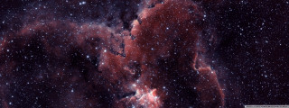 Large star cluster red substance - large star cluster in the sky free wallpaper