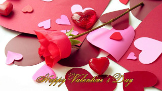 Red rose hearts valentine romantic - a happy valentines day free wallpaper