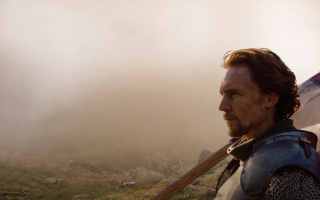 Man armor flag hill foggy - the foggy day free wallpaper