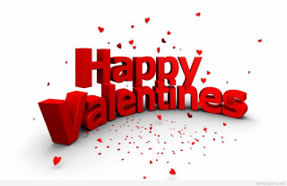 Red happy valentines day sign 2 - the word happy valentines day free wallpaper