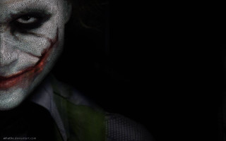 Joker dark room black background - a white mask free wallpaper