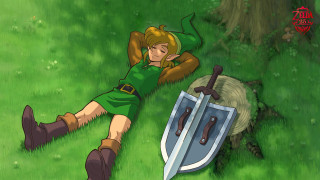 Cartoon woman laying sword shield - a sword and shield free wallpaper