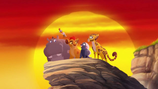 Cartoon animals cliff sunset red - a cliff free wallpaper
