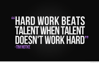 Hard work beats talent inspiration - benjamin franklin free wallpaper