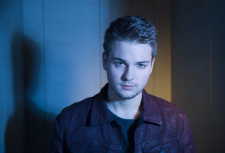 Man leather jacket serious look 7 - a leather jacket free wallpaper