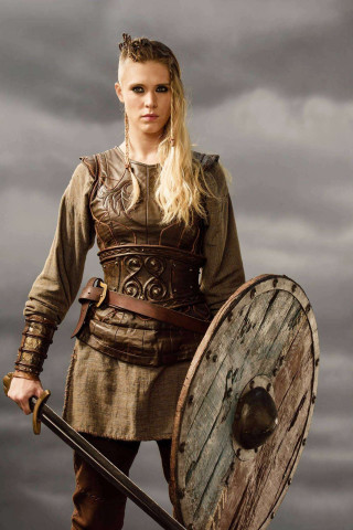 Woman brown outfit sword shield - amalia lindegren free wallpaper